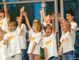 Chorklassen der Grundschule St. Martin Marktoberdorf (Foto: Peter Mößmer) | © Peter Mößmer