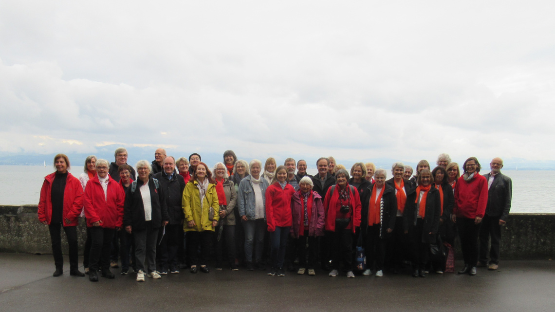 Der Chorverein Lindenberg und der Chor Cantamos aus Duisburg beim gemeinsamen Ausflug. (Foto: Chorverein Lindenberg)